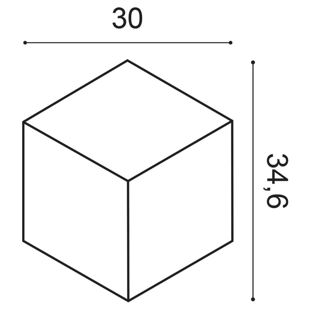 Orac Decor W105 Rombus 3D Wandpaneel - L 30 x H 34,6 x B 3 cm  3