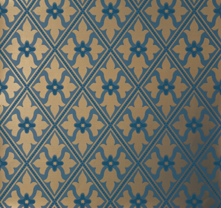 Behang Little Greene London Wallpapers IV Bayham Abbey 1880 Celestial 1