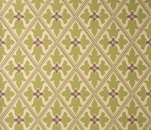 Behang Little Greene London Wallpapers IV Bayham Abbey 1880 Citrine 1