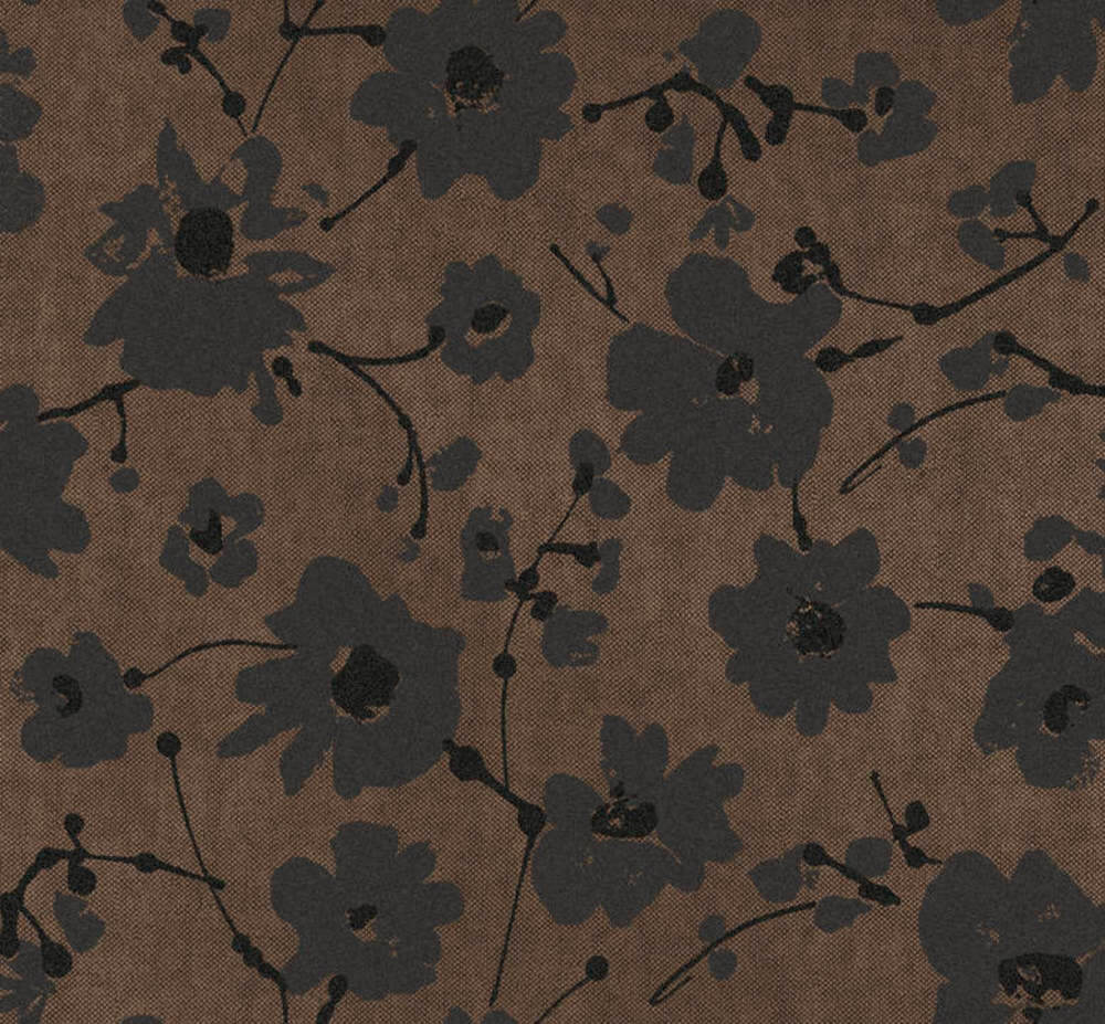 Behang Arte Flamant Suite III - Velvet Metal Velvet Flower 18003 1