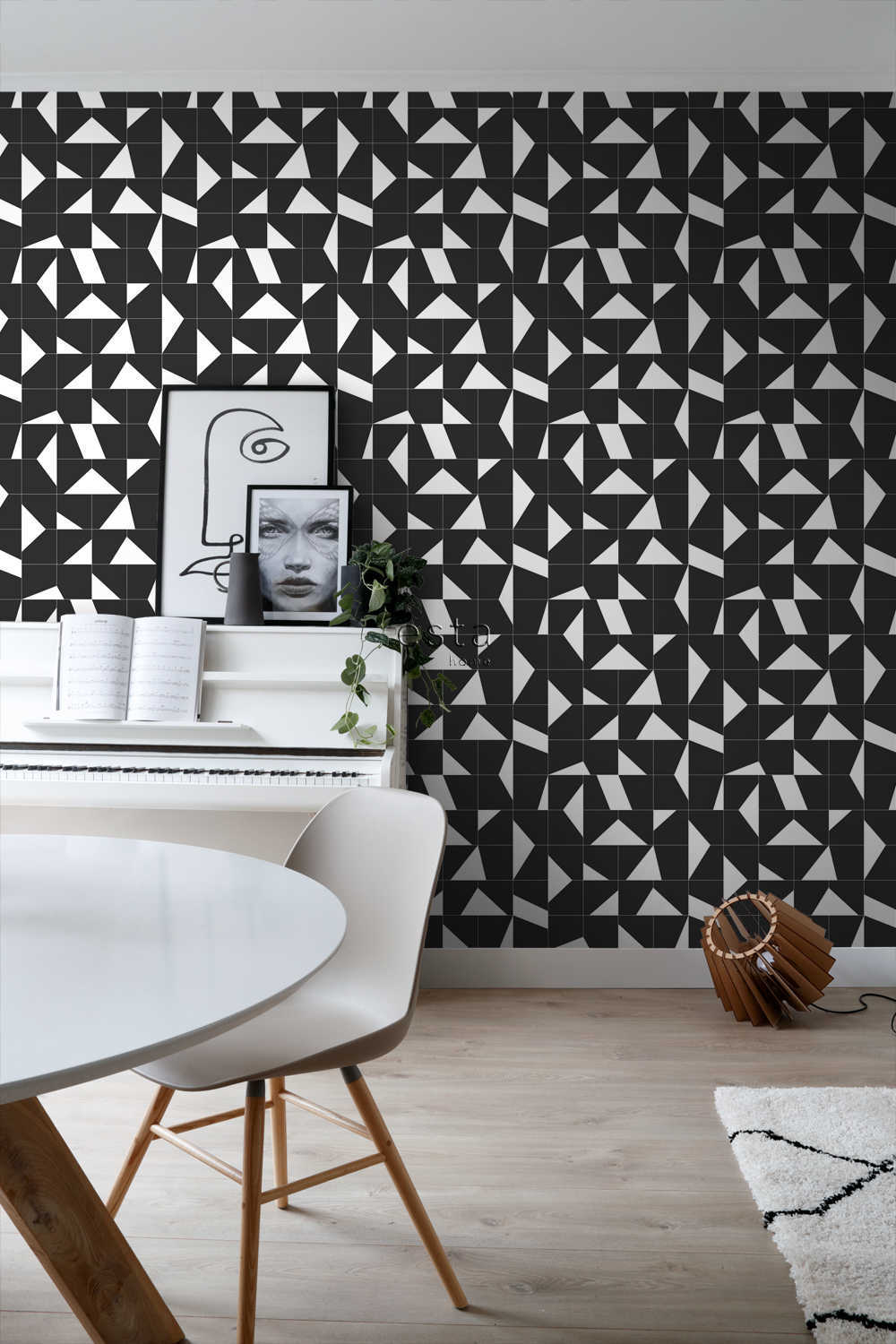 Behang Esta Home Black & White with a splash of Gold 139087 3