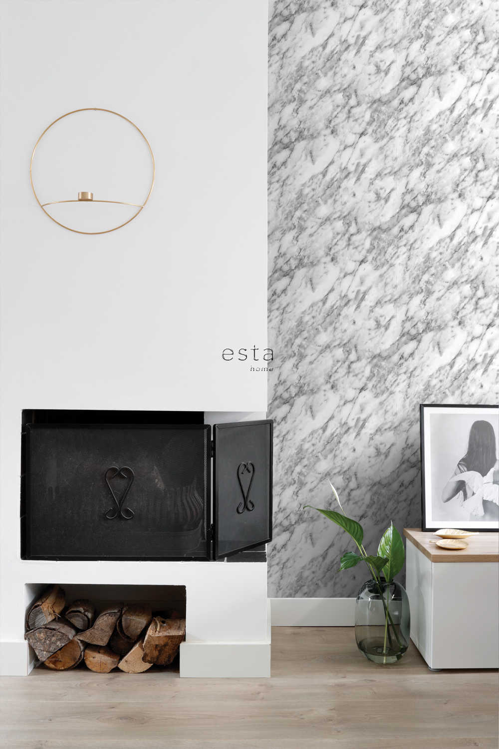 Behang Esta Home Black & White with a splash of Gold 139119 5