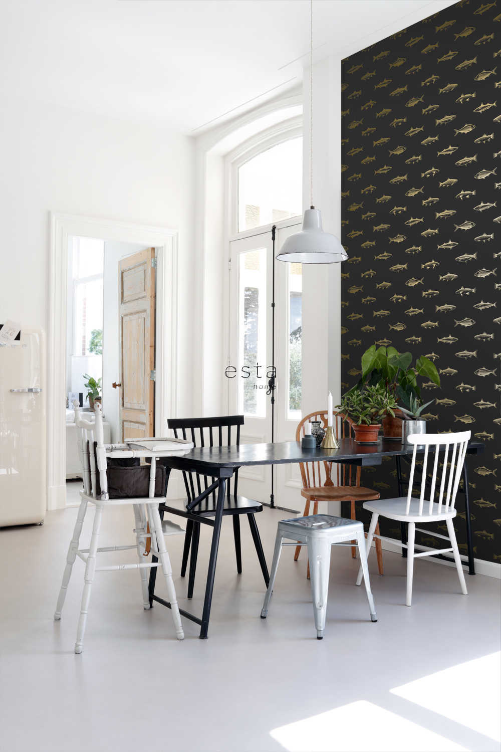 Behang Esta Home Black & White with a splash of Gold 139124 5