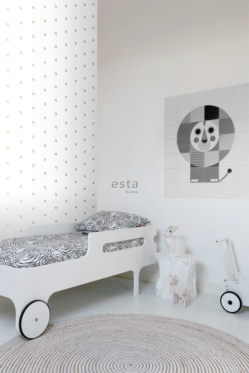 Behang Esta Home Black & White with a splash of Gold 139129 3