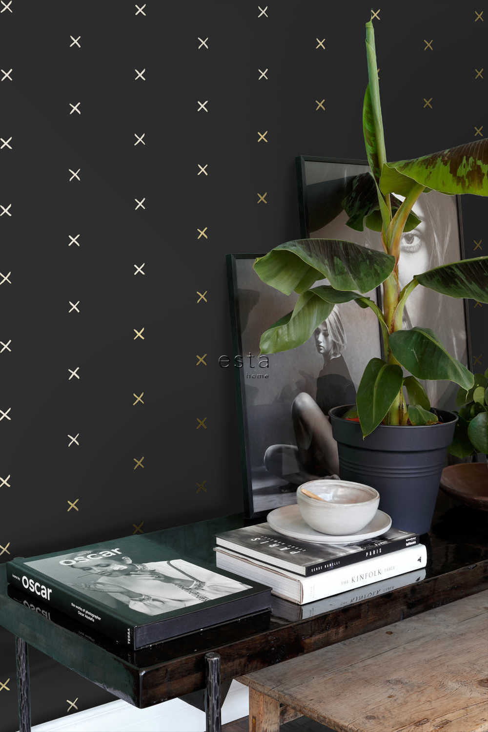 Behang Esta Home Black & White with a splash of Gold 139130 4