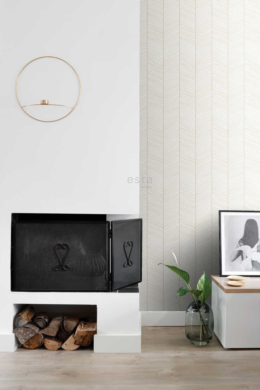 Behang Esta Home Black & White with a splash of Gold 139135 5