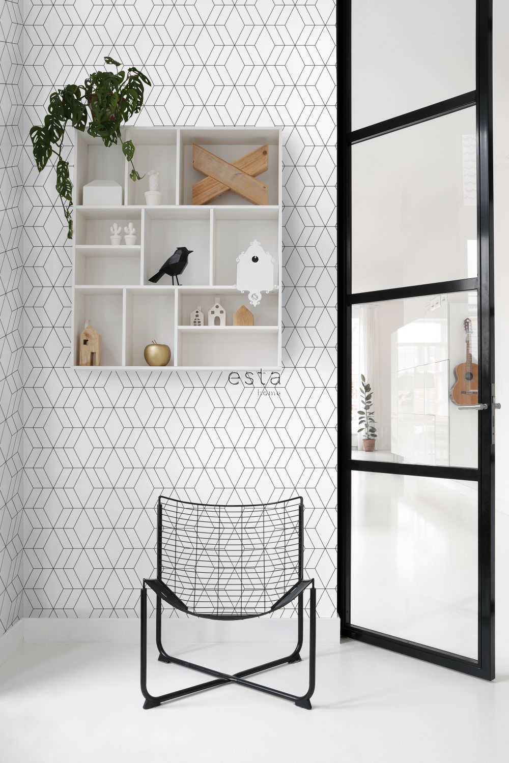 Behang Esta Home Black & White with a splash of Gold 139149 2