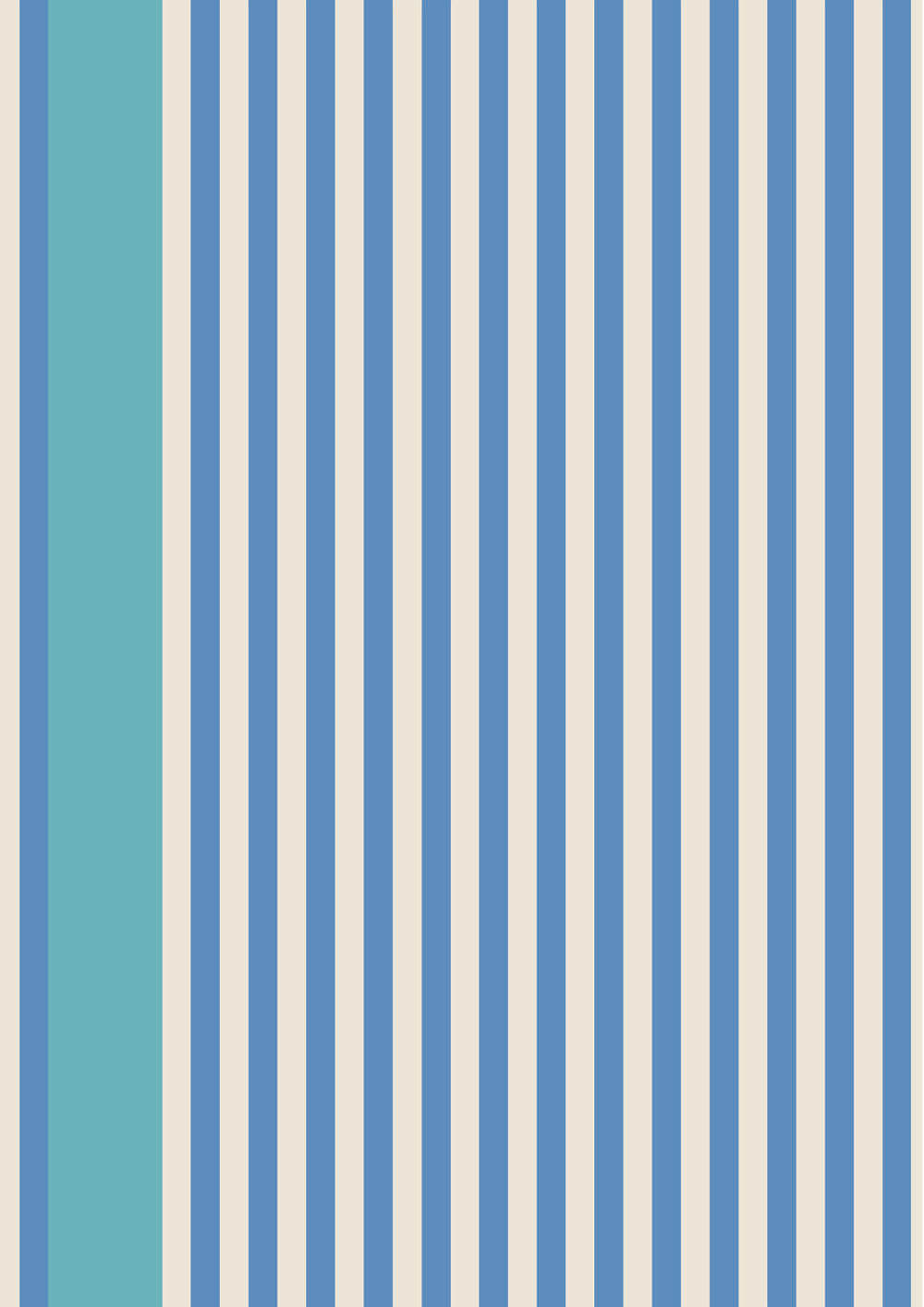 Behang Farrow & Ball Carte Blanche Stripe 61-01 1