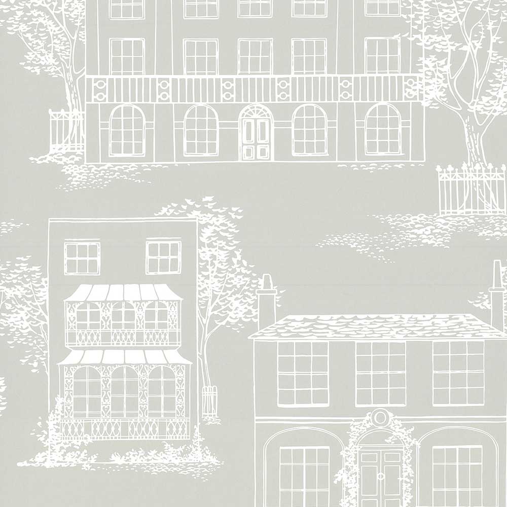 Behang Little Greene 20th Century Papers Hampstead 1949 Cool Grey 2