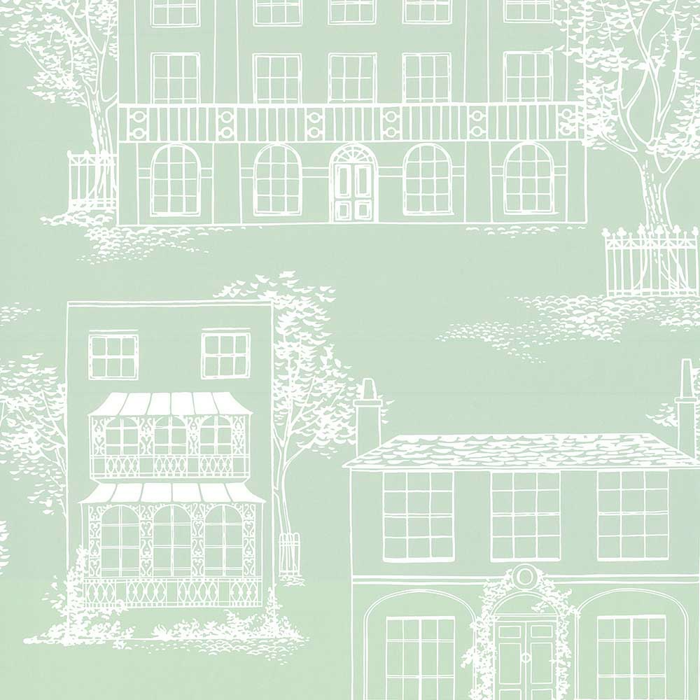 Behang Little Greene 20th Century Papers Hampstead 1949 Cool Grey 1