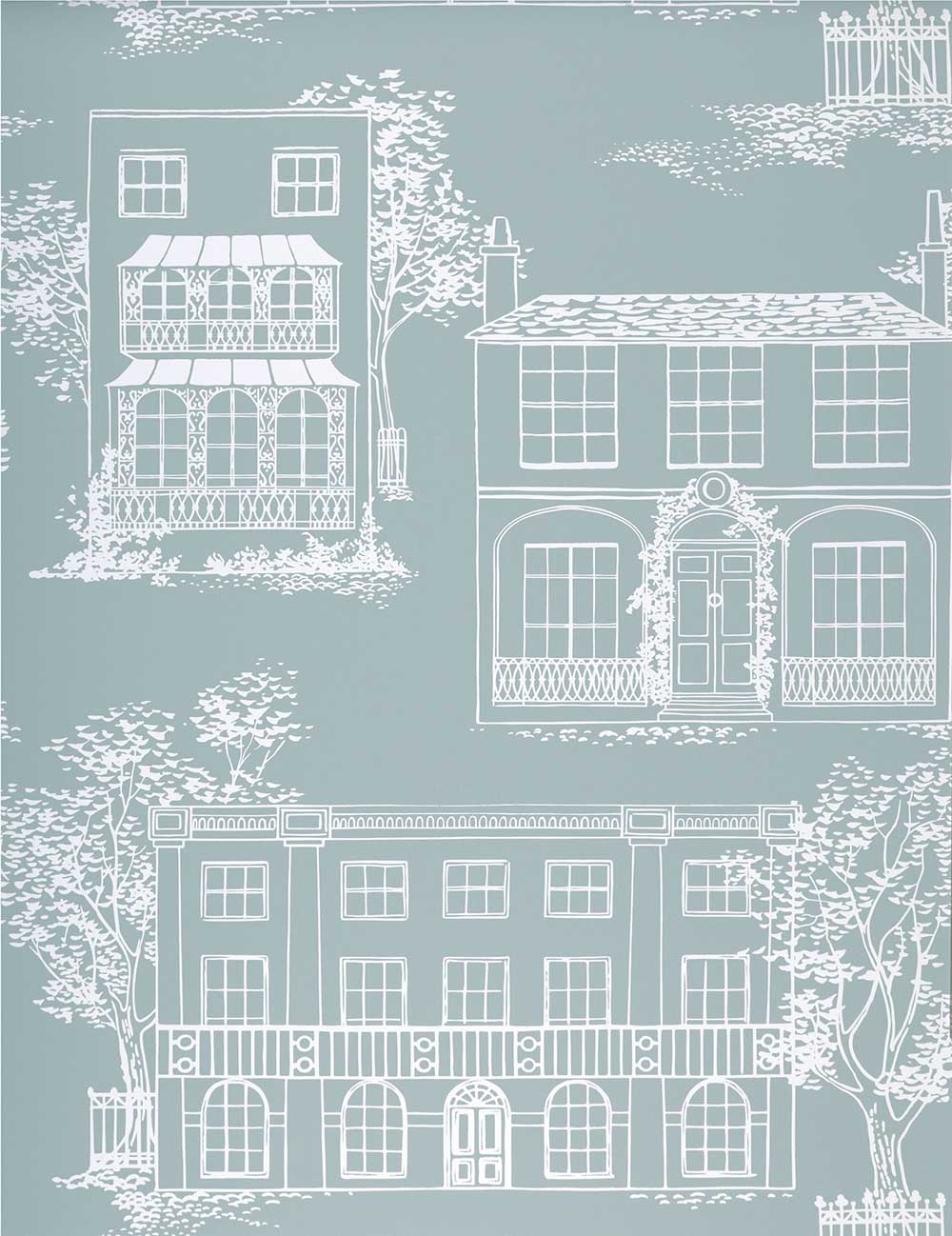 Behang Little Greene 20th Century Papers Hampstead 1949 Penumbra 1