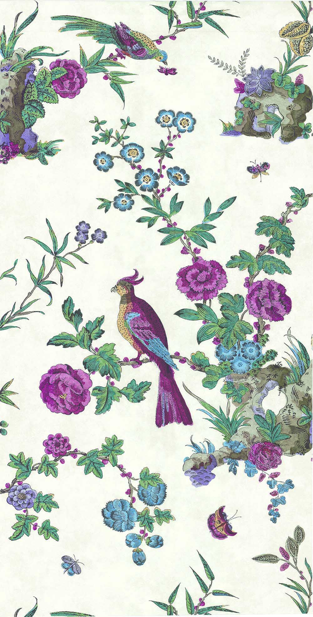 Behang Little Greene Archive Trails Darwin 1760 Serein 1