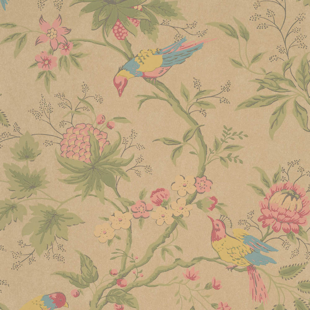 Behang Little Greene Archive Trails II Brooke House Parchment 1