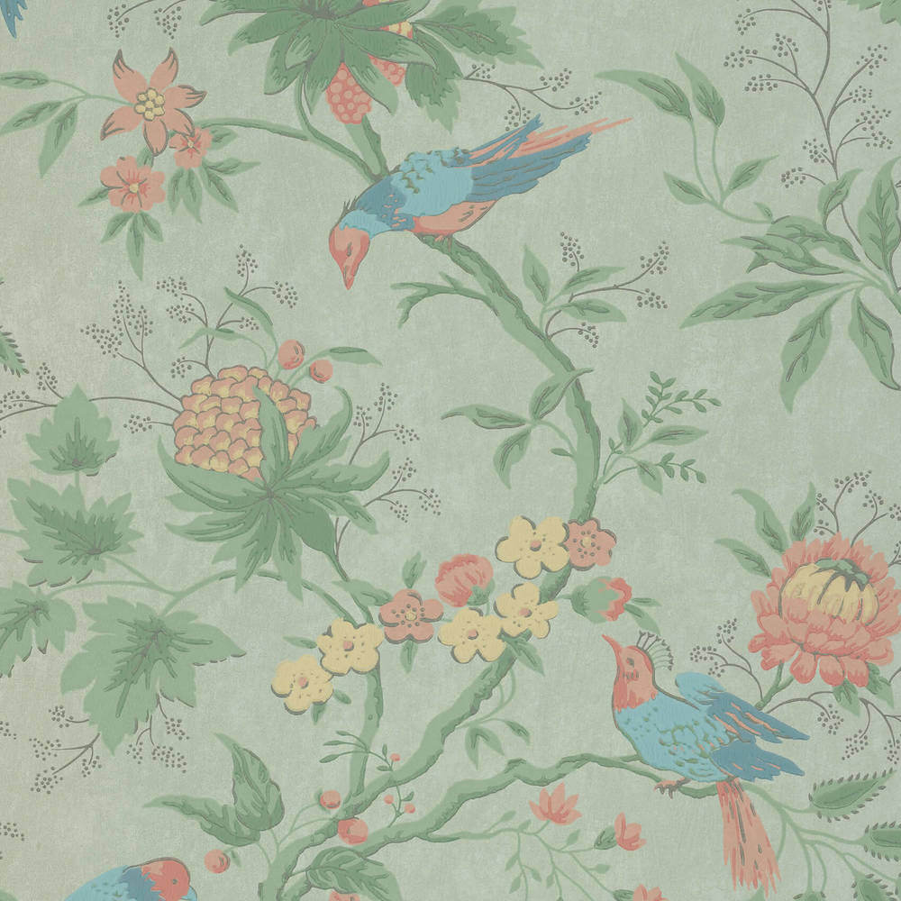 Behang Little Greene Archive Trails II Brooke House Silk 1