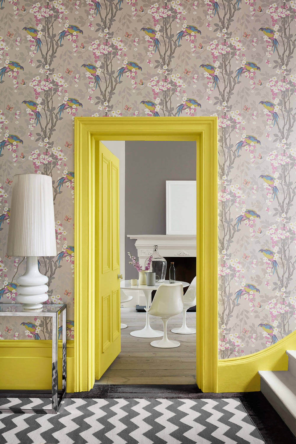 Behang Little Greene Archive Trails II Loriini Dorain 2