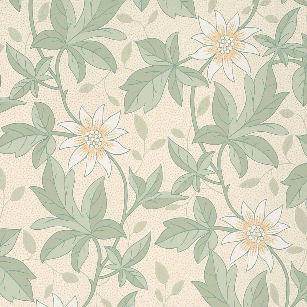 Behang Little Greene Archive Trails II Monroe Gold Flower 1