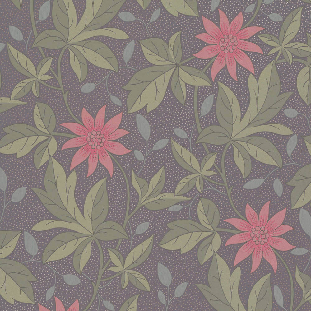 Behang Little Greene Archive Trails II Monroe Pink Flower 1