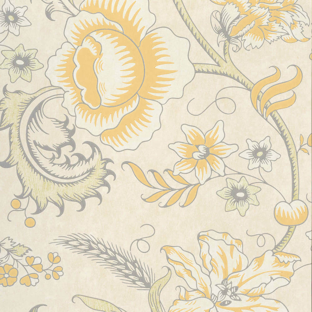 Behang Little Greene Archive Trails II Woodblock Trail Claude 1