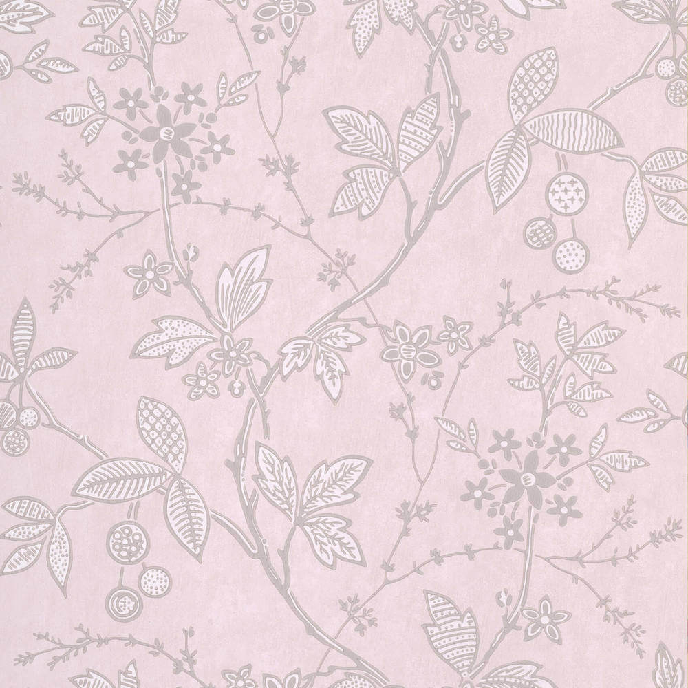 Behang Little Greene Archive Trails II Wrest Trail Pink Plaster 1