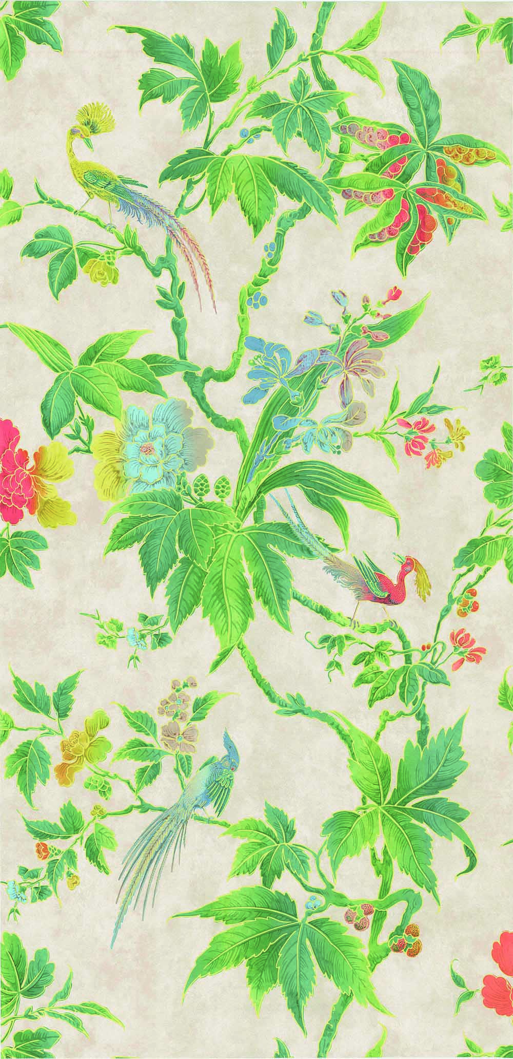 Behang Little Greene Archive Trails Paradise 1940 Feather 1