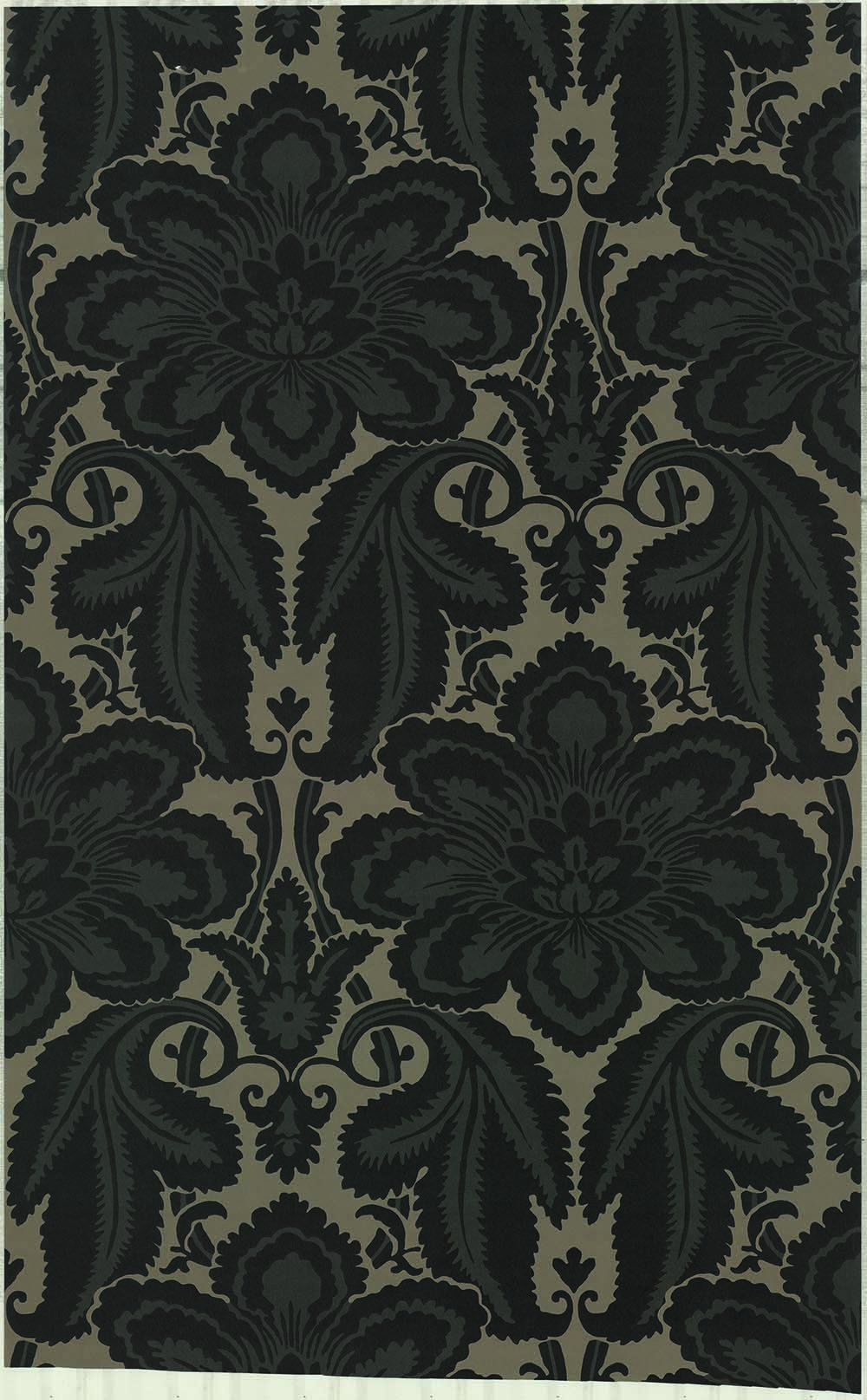 Behang Little Greene London Wallpapers IV Albemarle 1760 Charcoal 1