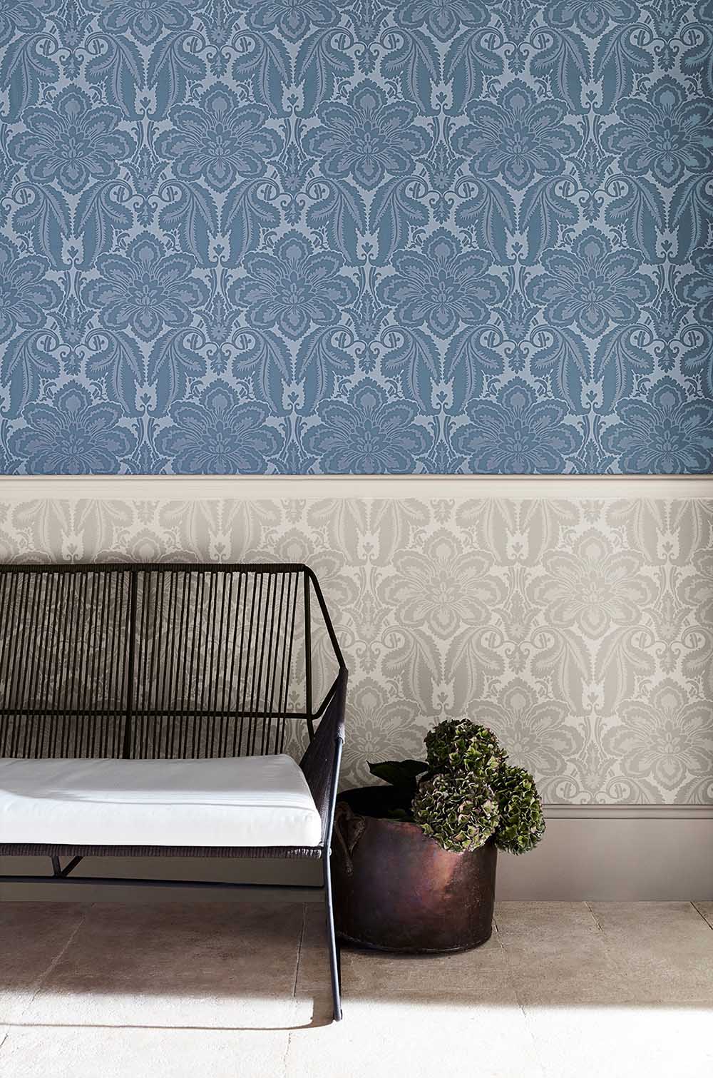 Behang Little Greene London Wallpapers IV Albemarle 1760 Vapour 2