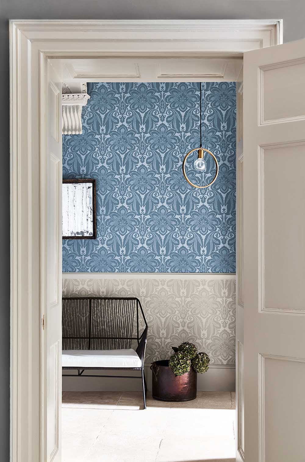 Behang Little Greene London Wallpapers IV Albemarle 1760 Vapour 3