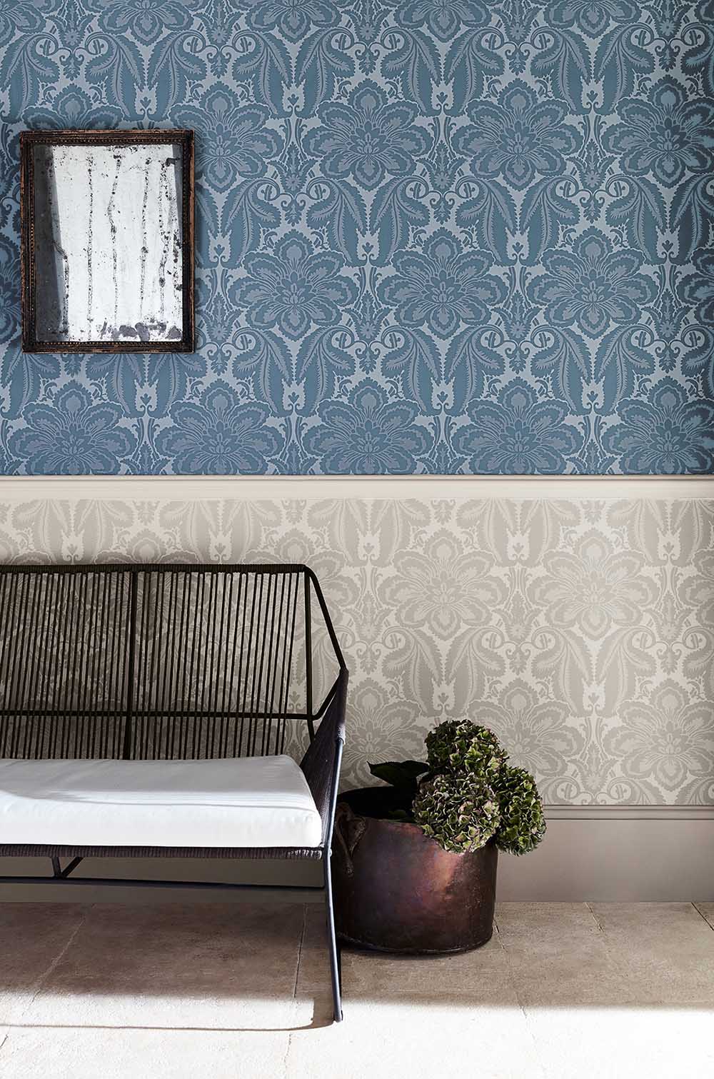 Behang Little Greene London Wallpapers IV Albemarle 1760 Vapour 4