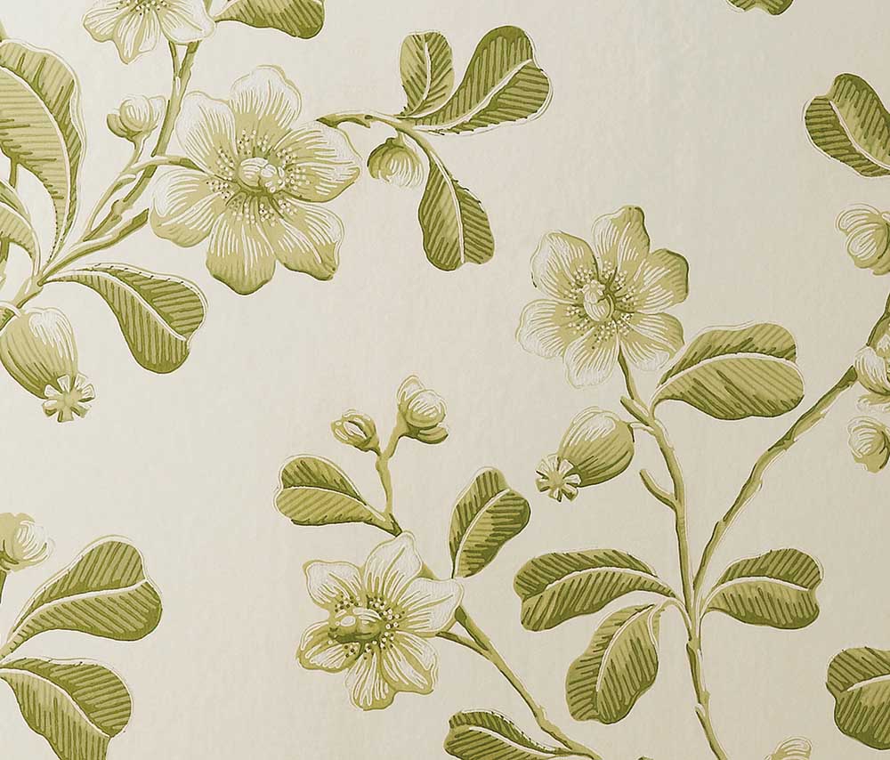 Behang Little Greene London Wallpapers IV Broadwick St 1755 Garden 1