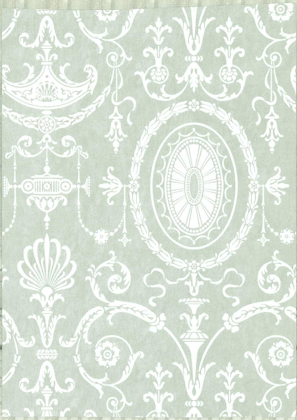 Behang Little Greene London Wallpapers IV Pall Mall 1950 Brume 1