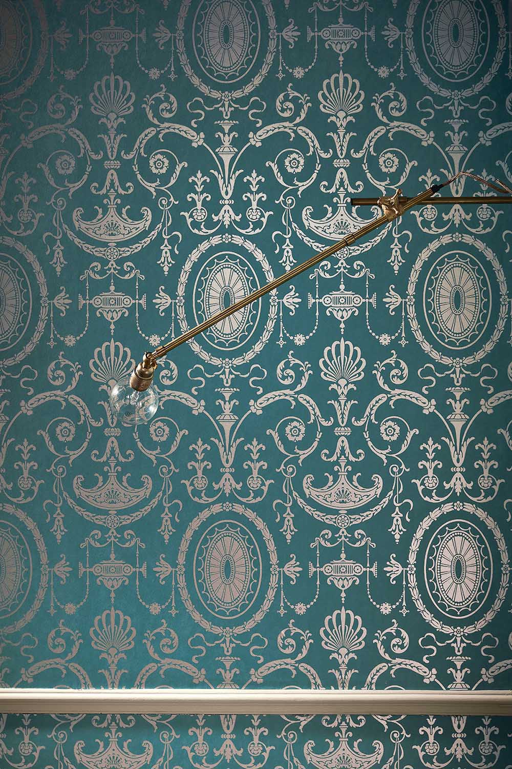 Behang Little Greene London Wallpapers IV Pall Mall 1950 Canton Gold 3