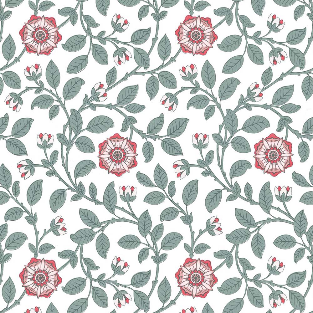 Behang Little Greene London Wallpapers IV Richmond Green 1880 Dorcas 1