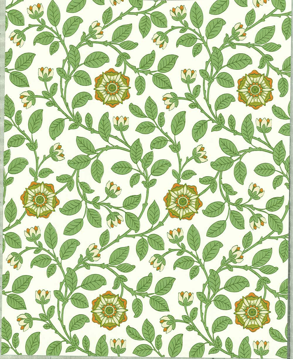 Behang Little Greene London Wallpapers IV Richmond Green 1880 Platinum 2