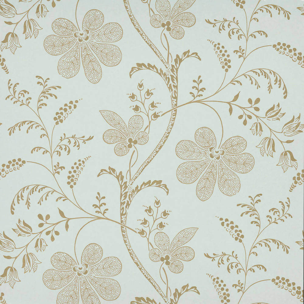 Behang Little Greene London Wallpapers V Bedford Sq Larimar 1