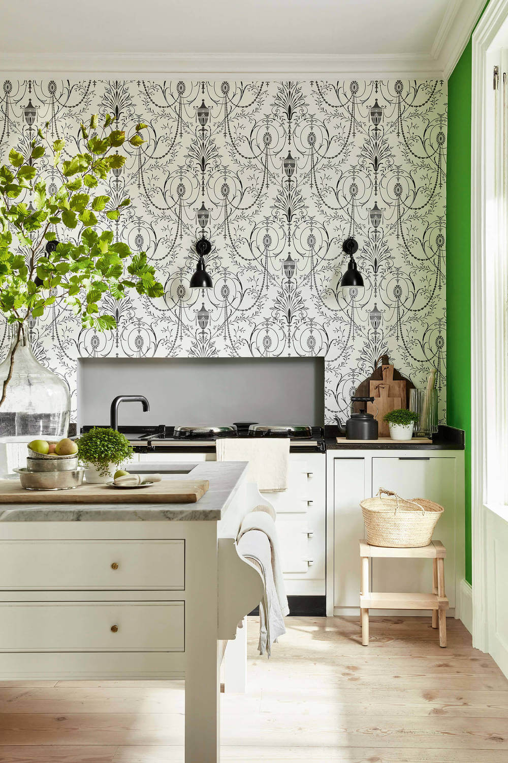 Behang Little Greene London Wallpapers V Marlborough Glace 3