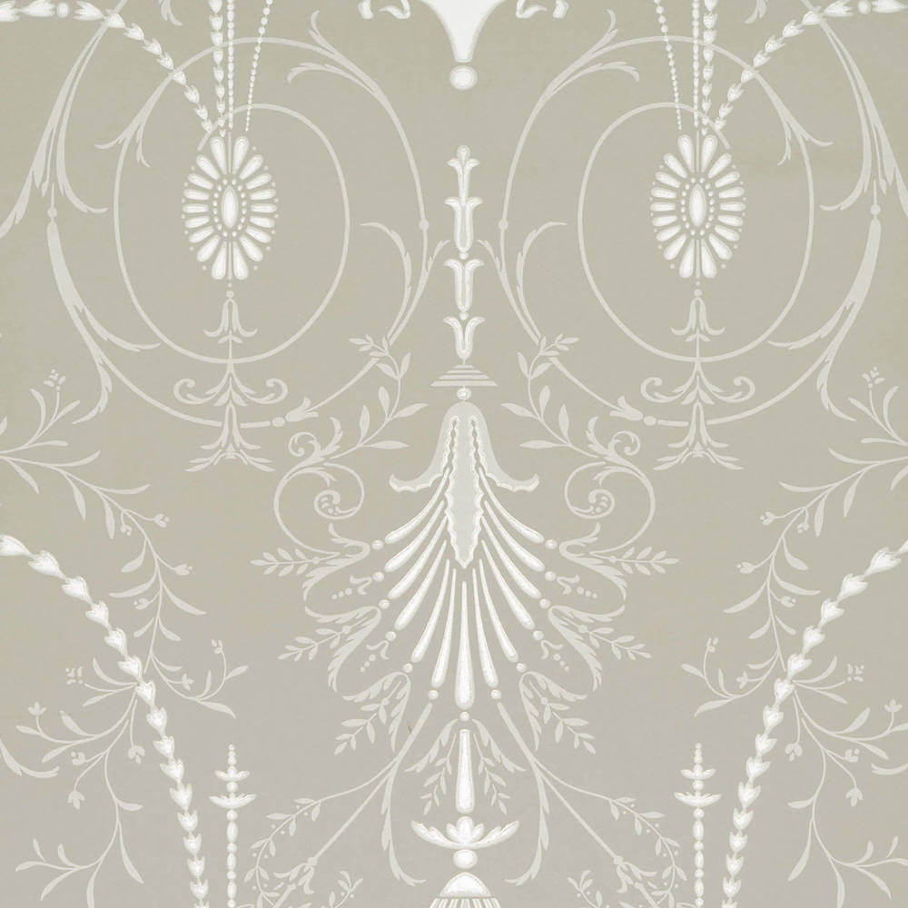 Behang Little Greene London Wallpapers V Marlborough Paris Grey 1