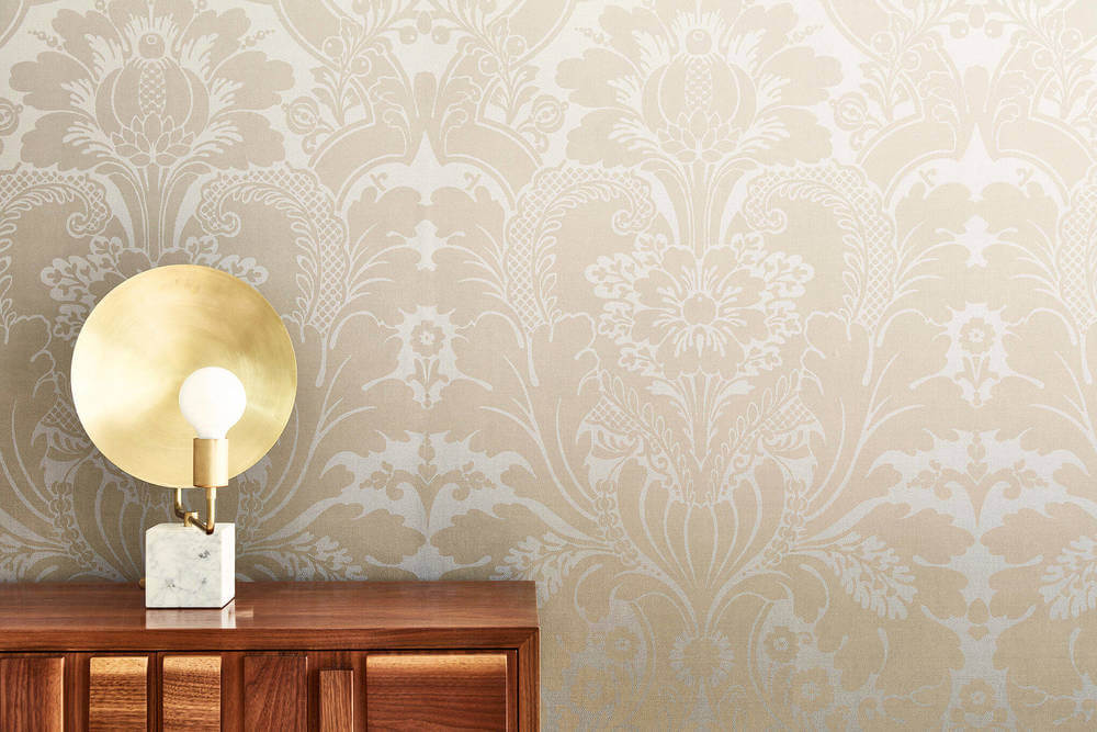 Behang Little Greene London Wallpapers V St James Park Suede Fade 2