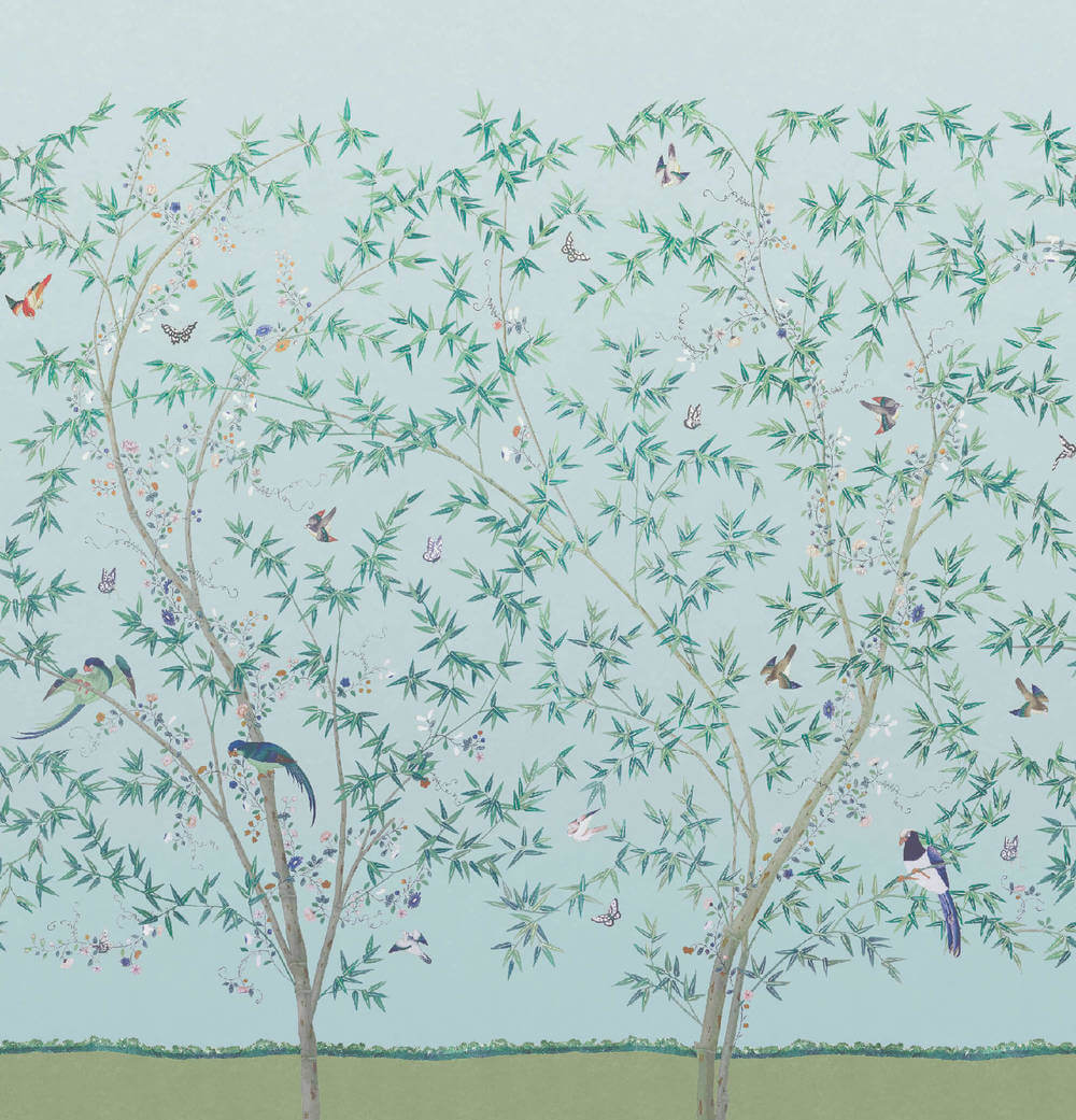 Behang Little Greene National Trust Papers Belton Scenic Pavilion 2 1