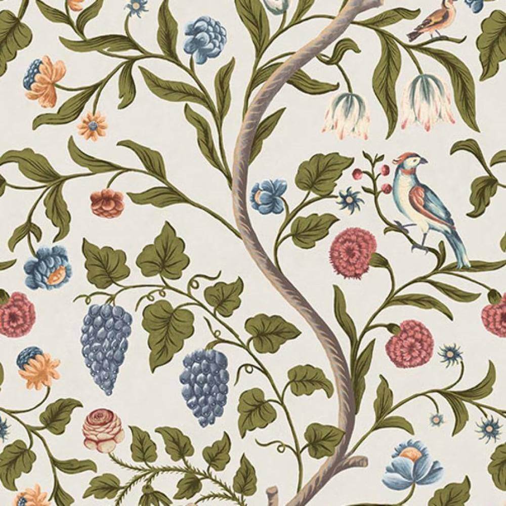 Behang Little Greene National Trust Papers II Mandalay Ceviche 1