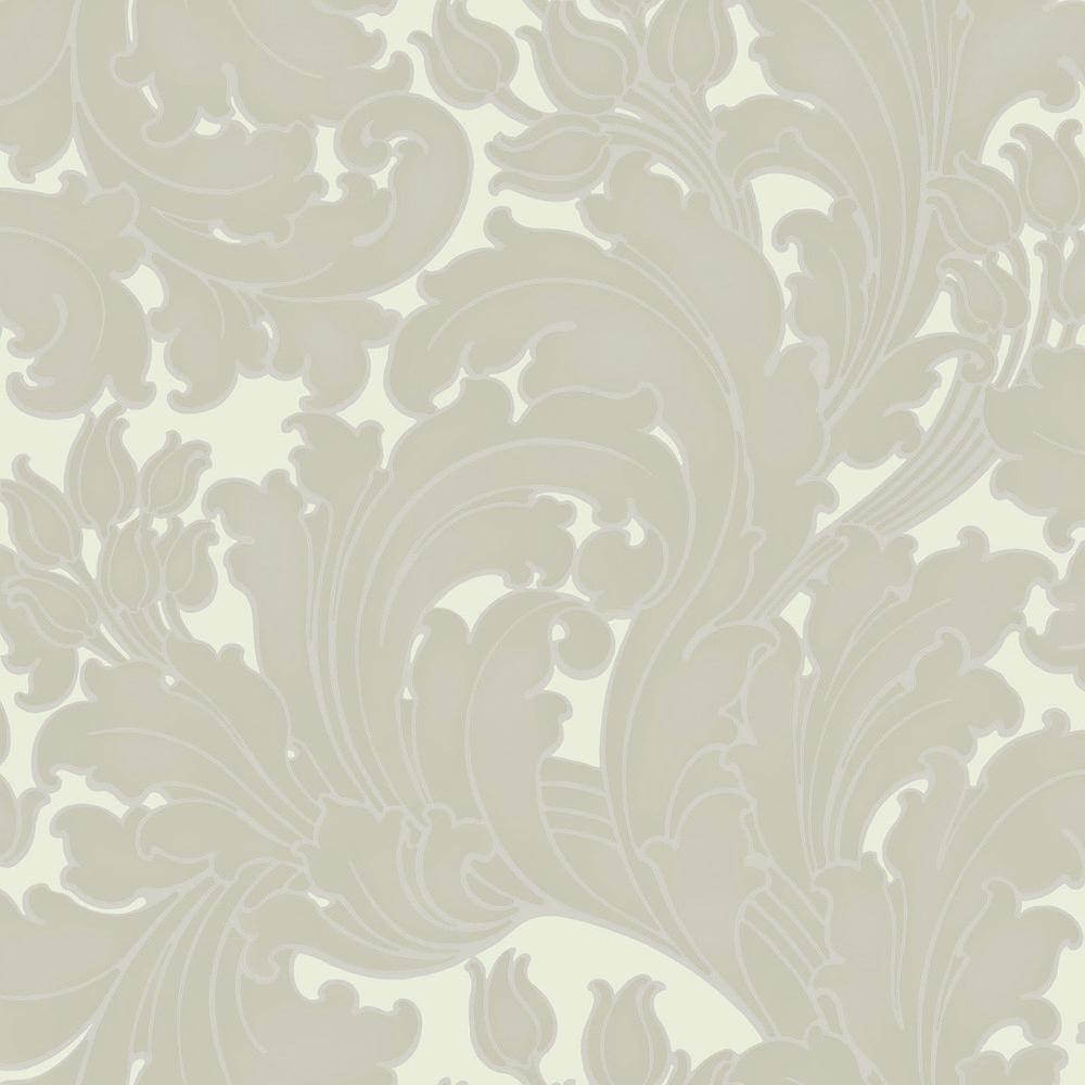 Behang Little Greene National Trust Papers II Tulip Pale Grey 1