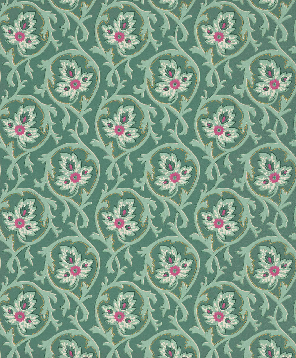 Behang Little Greene National Trust Papers III Hoja Pleat 1