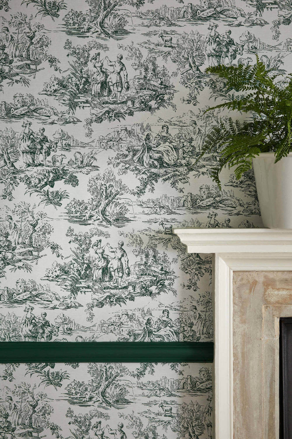 Behang Little Greene National Trust Papers III Lovers Toile Puck 3