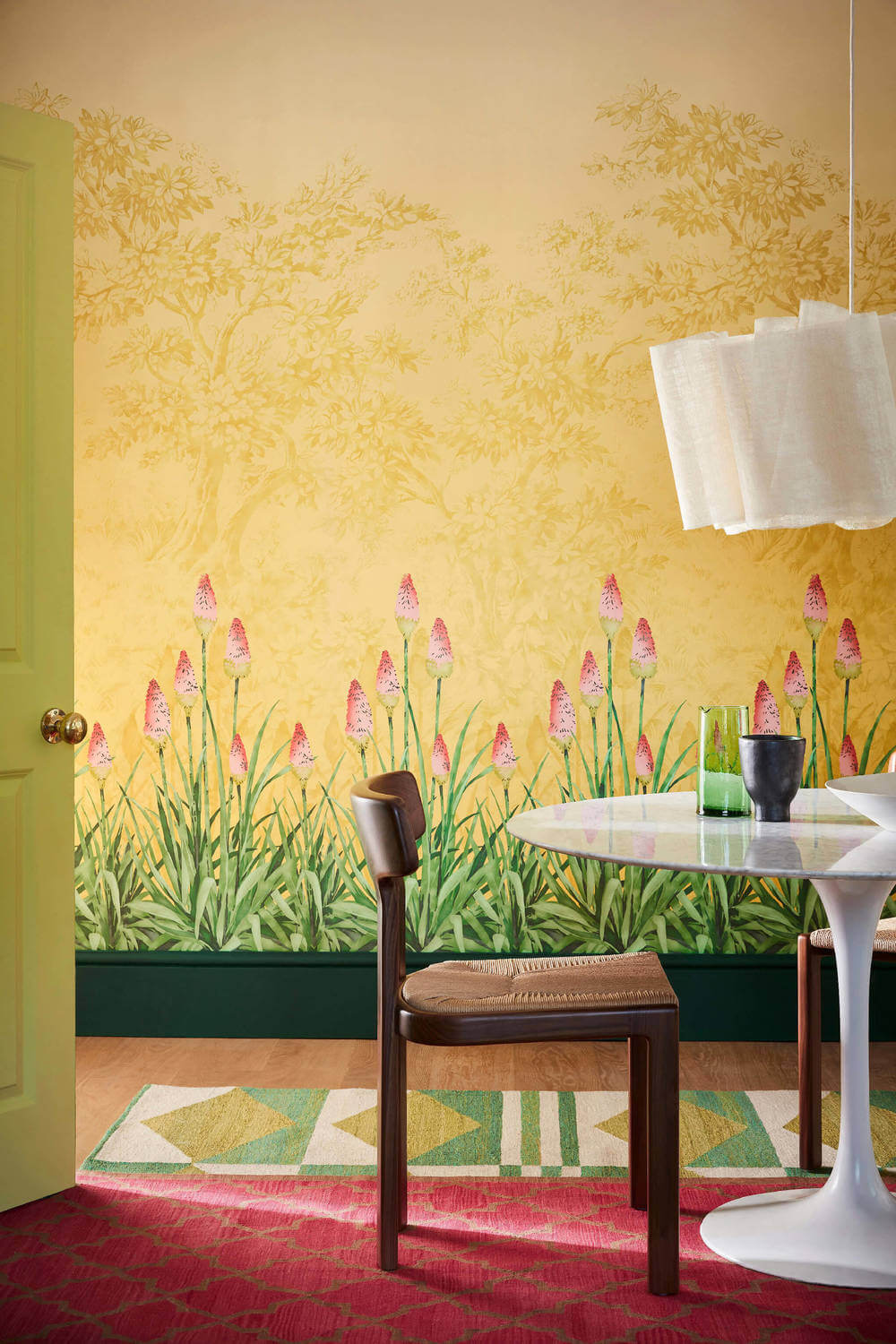 Behang Little Greene National Trust Papers III Upper Brook St Soleil 3