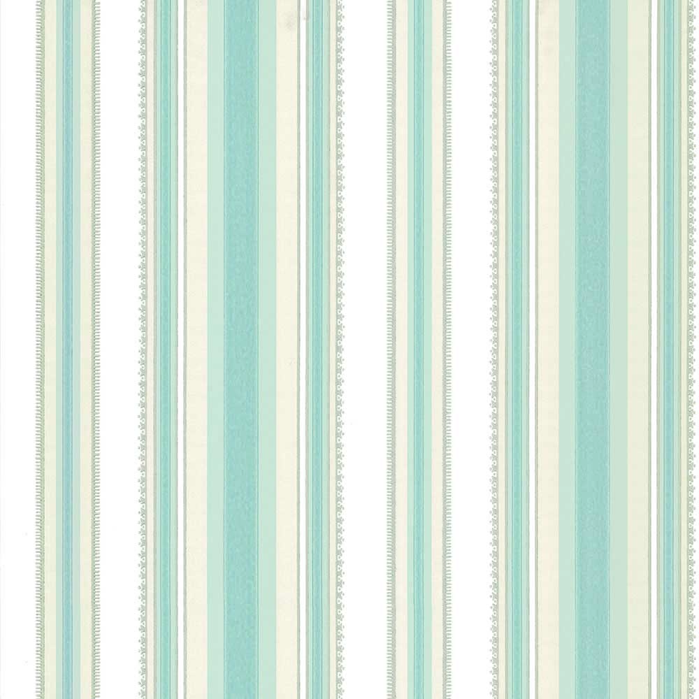 Behang Little Greene Painted Papers Colonial Stripe 1840 Classic Blue 1