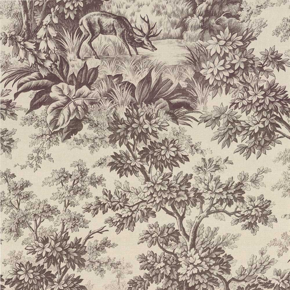 Behang Little Greene Révolution Papers Stag Toile 1895 Juniper 2