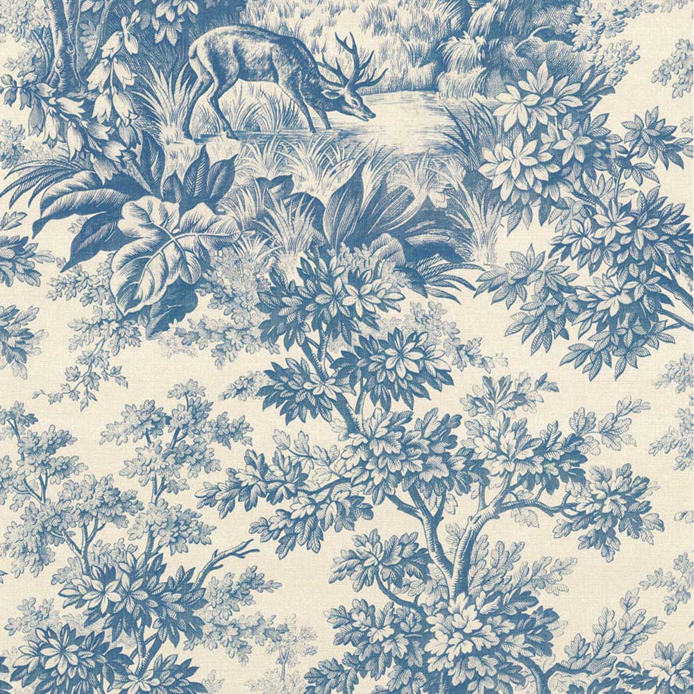 Behang Little Greene Révolution Papers Stag Toile 1895 Juniper 1