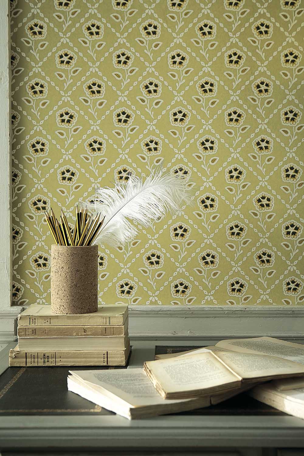 Behang Little Greene Révolution Papers Whitehall 1740 Pebble 2