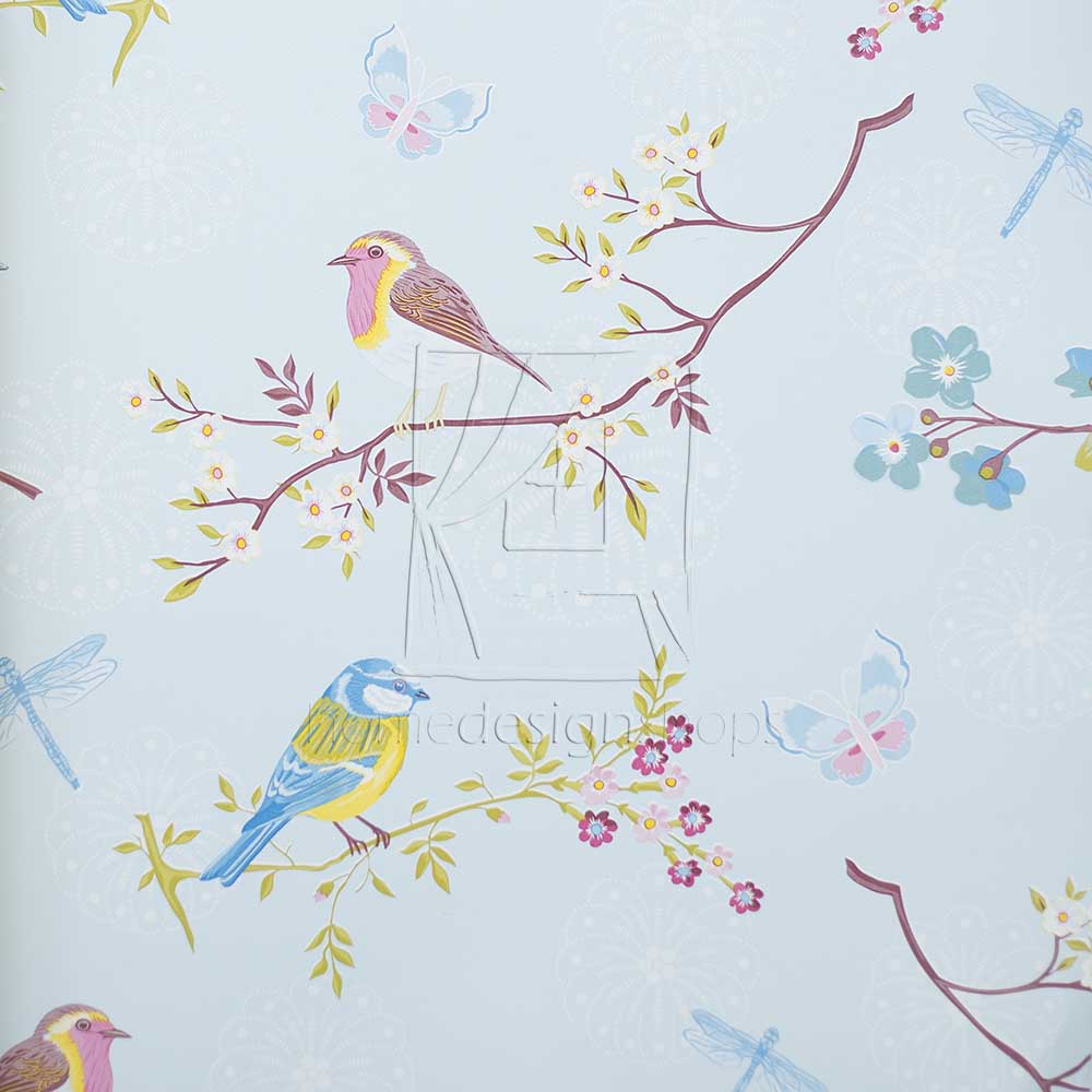 Eijffinger PiP IV Early Bird Light Blue 375081 Behang 1