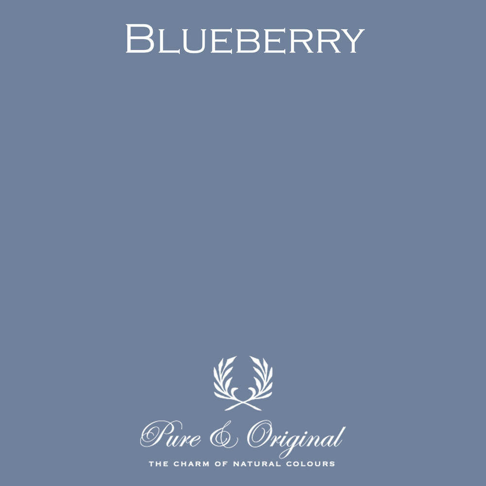 Pure & Original Kleurstaal (A5) Handgeschilderd - Blueberry 1