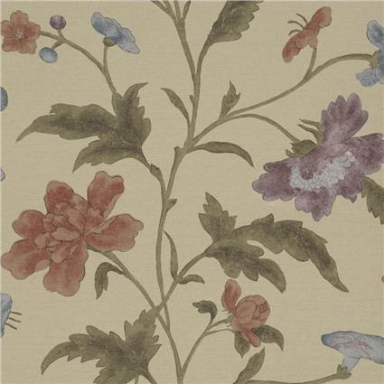 Behang Little Greene Archive Trails China Rose 1885 Bronze 1